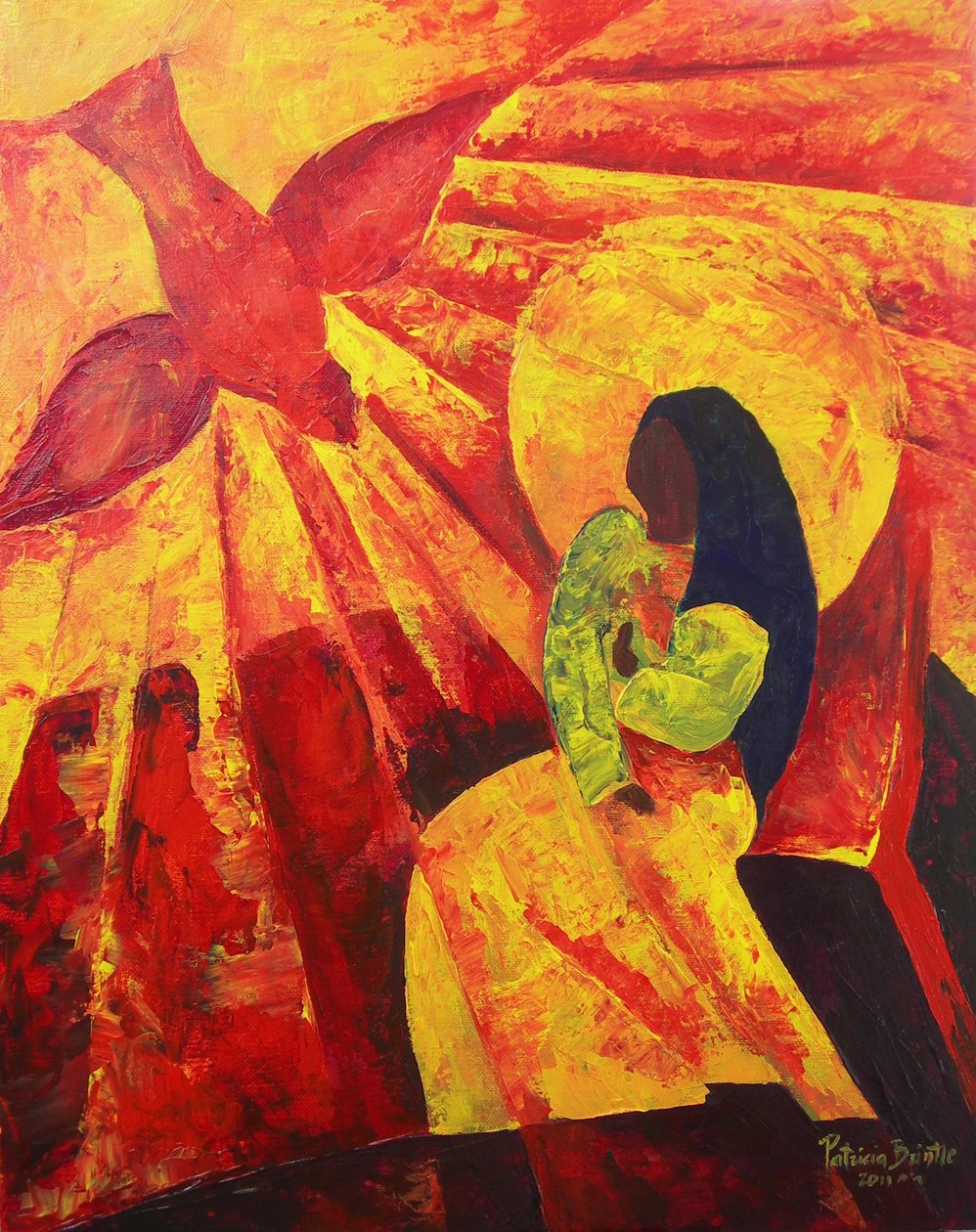 Verkündigung, 2011 (Acryl auf Leinwand) von Patricia Brintle