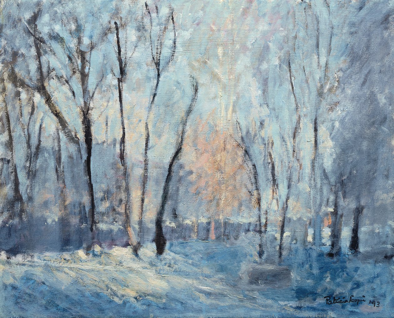 Schnee im Garten, 1993 von Patricia Espir