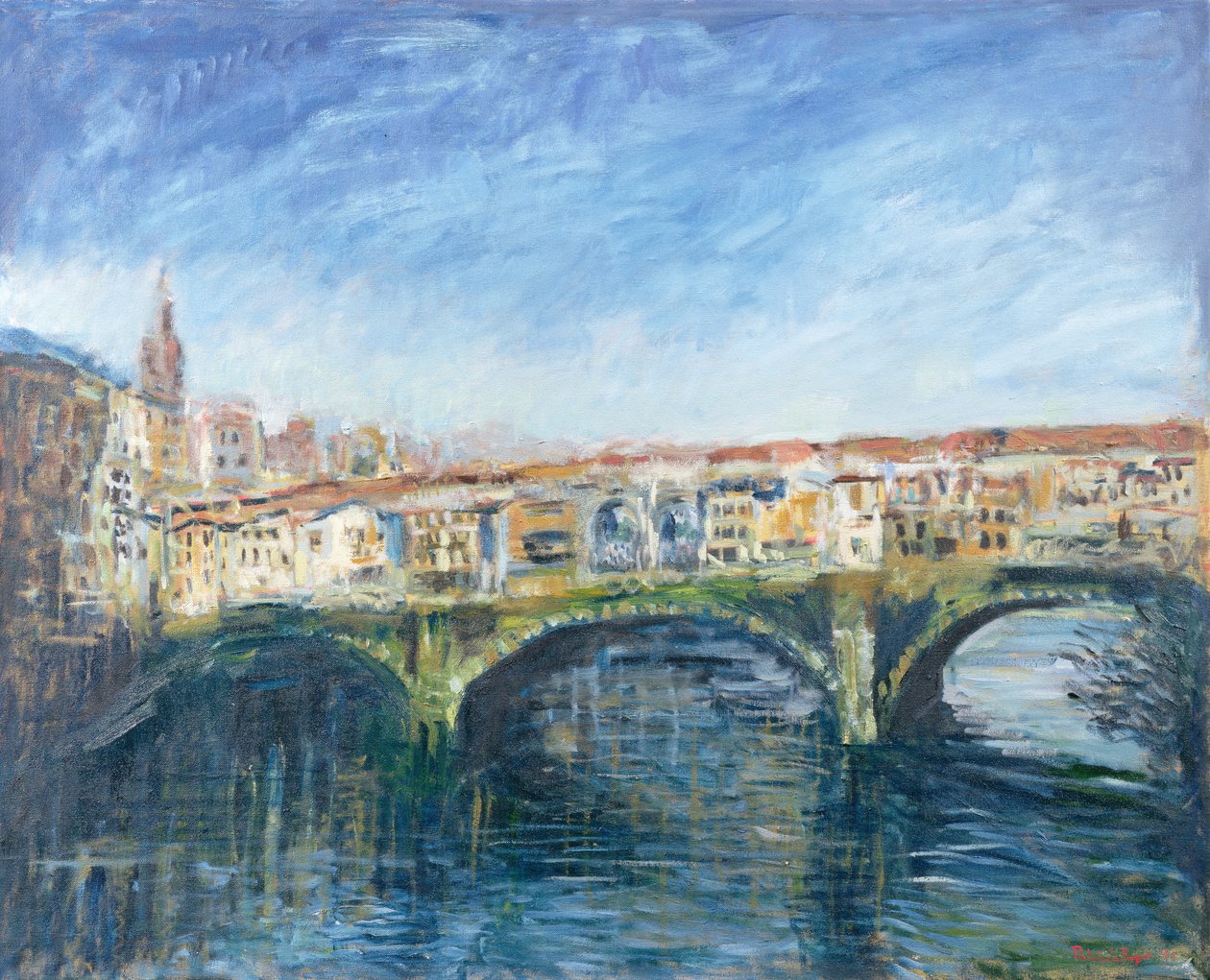 Die Ponte Vecchio, Florenz, 1995 von Patricia Espir
