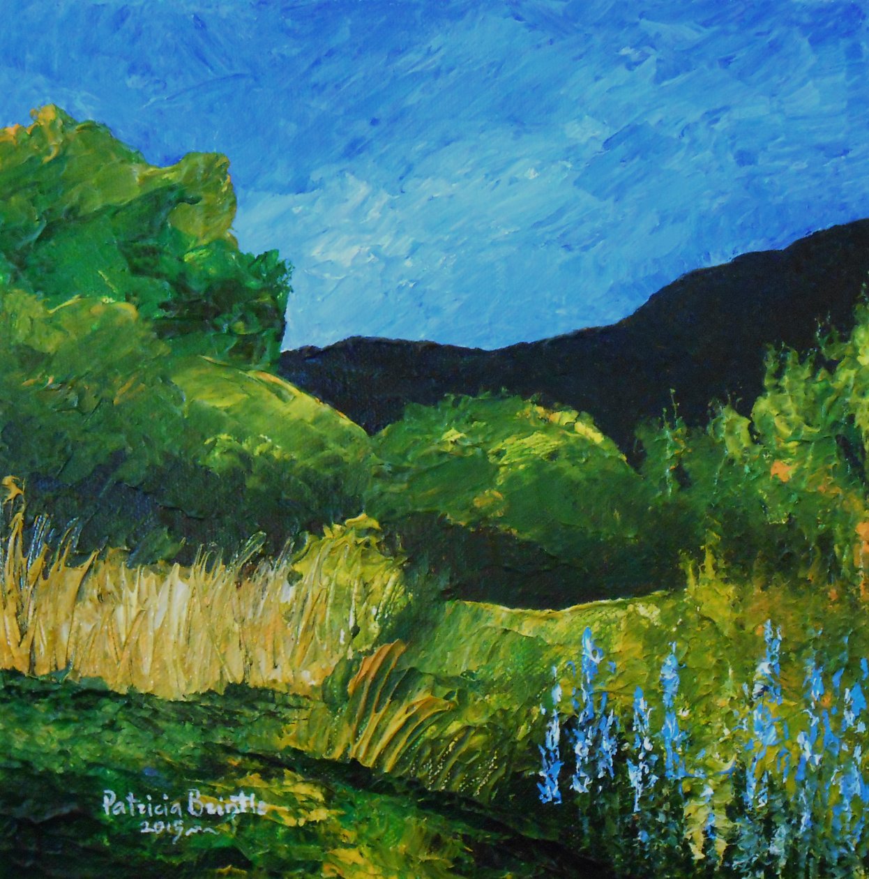 Blaue Lupinen, 2015 von Patricia Brintle
