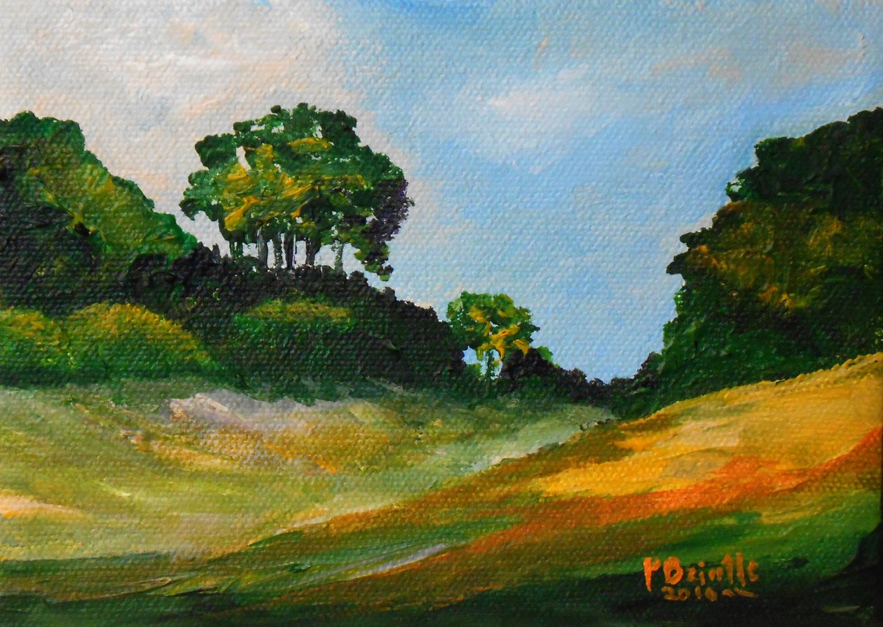 Spaziergang in Chardonnette, 2016 von Patricia Brintle