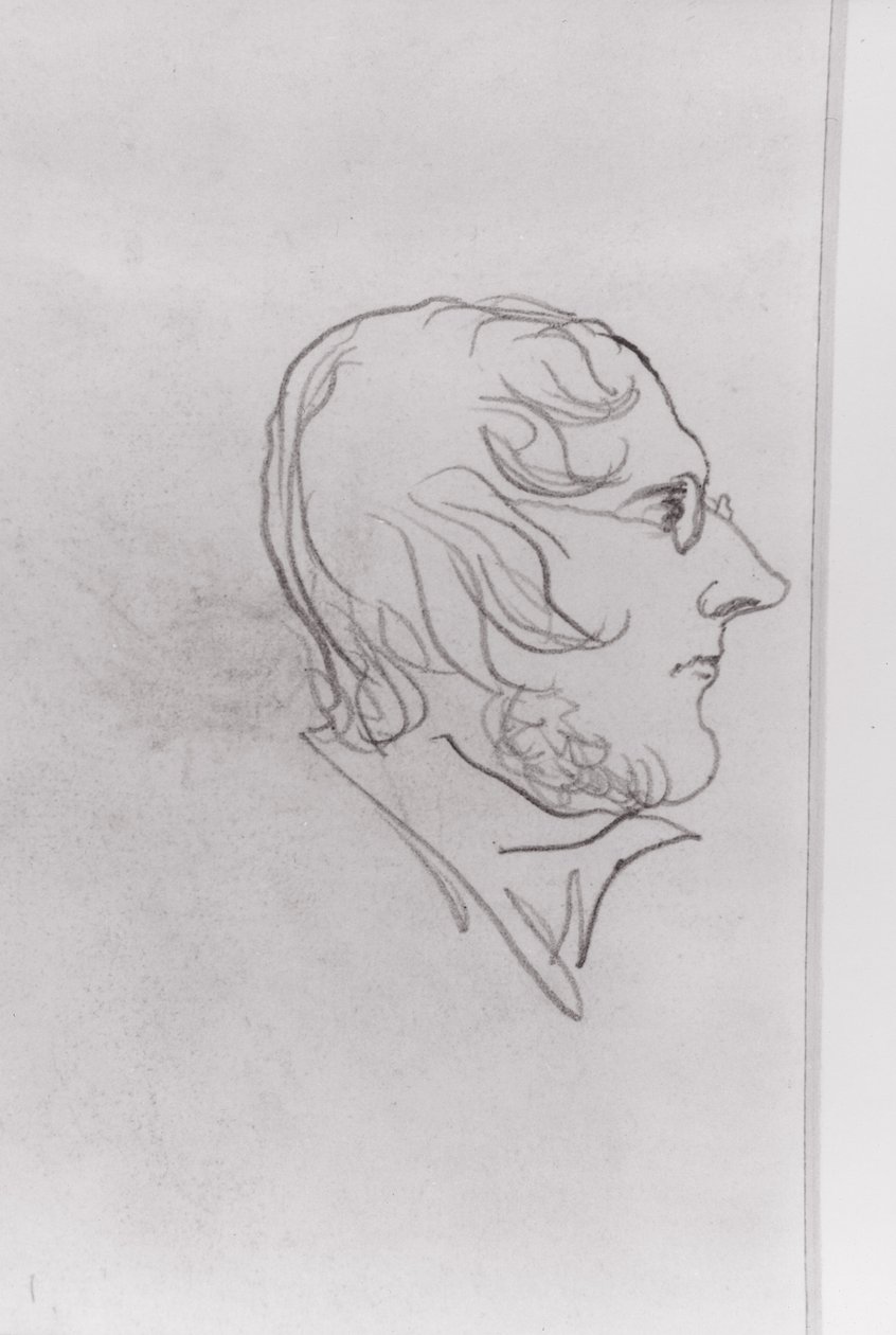 Selbstporträt im Profil von Patrick Branwell Bronte