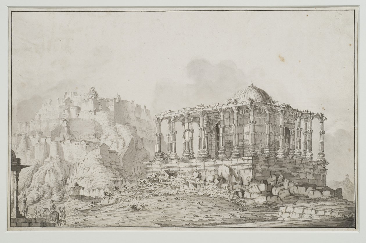 Jain-Tempel in der Festung von Komulmer (Kumbhalgarh) von Patrick Waugh