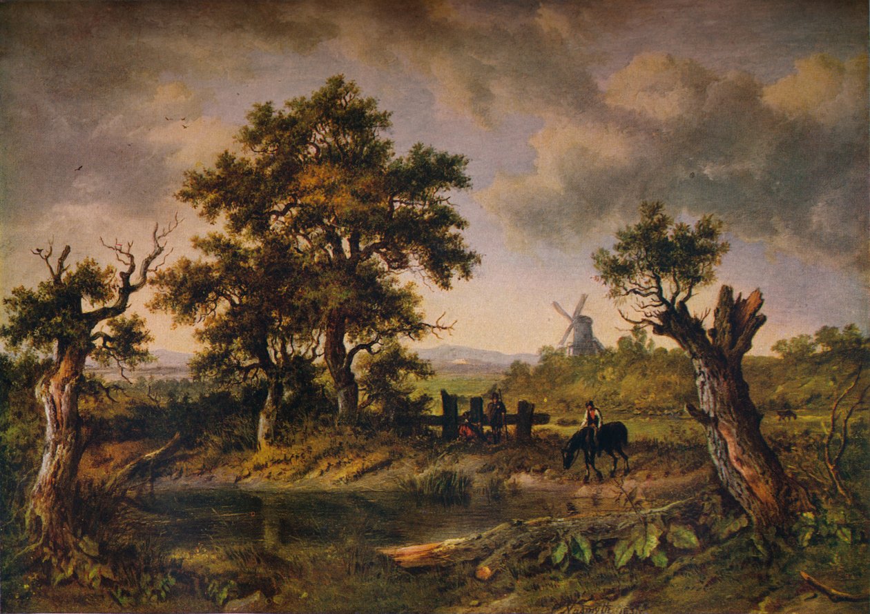 Eine Ansicht in Surrey, ca. 1797-1831, 1919 von Patrick Nasmyth