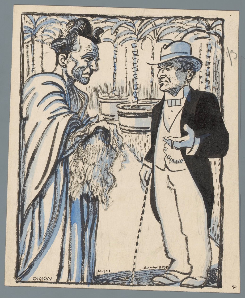 Musch und Bouwmeester von Patricq Kroon (signed by artist)