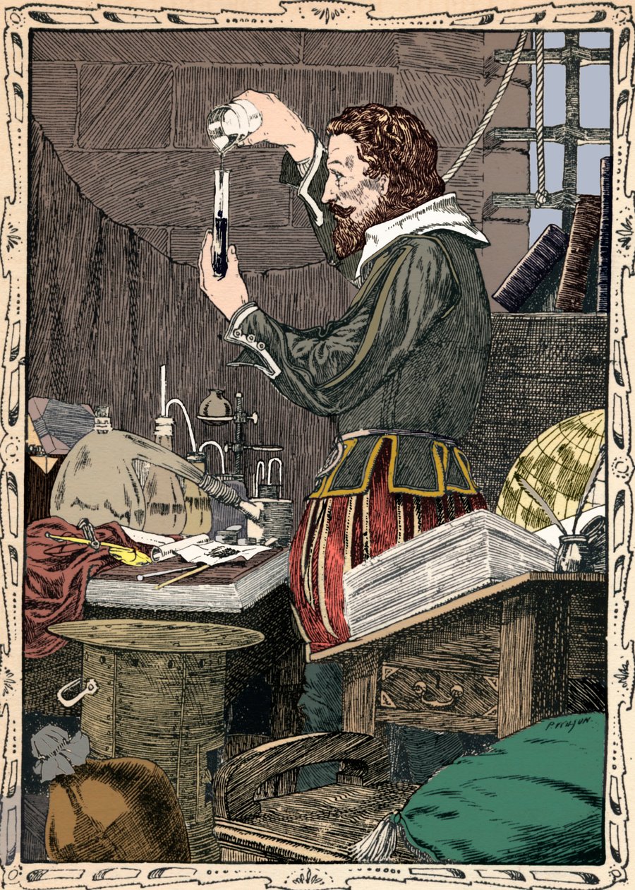 Guy Fawkes bereitet das langsame Streichholz vor von Patten Wilson