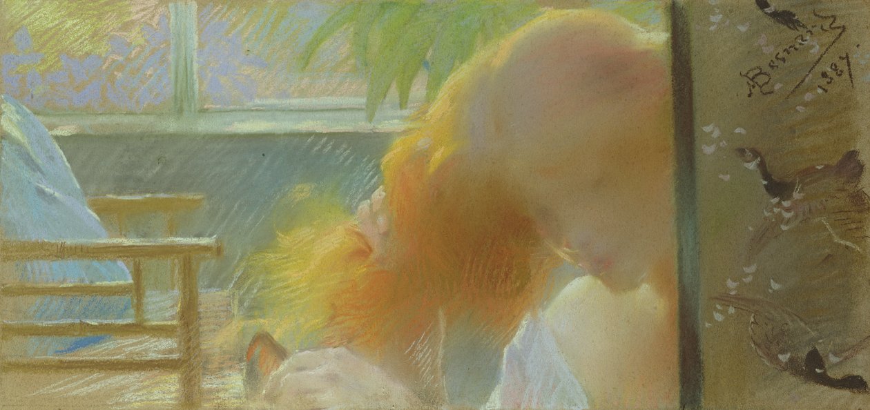 Das Modell, 1887 von Paul Albert Besnard
