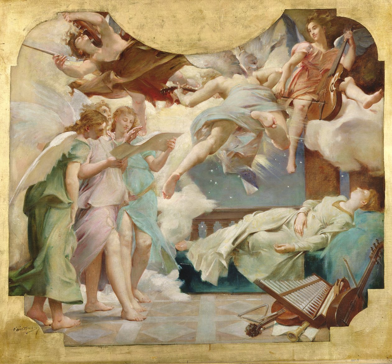 Der Traum der Heiligen Cäcilia von Paul Baudry