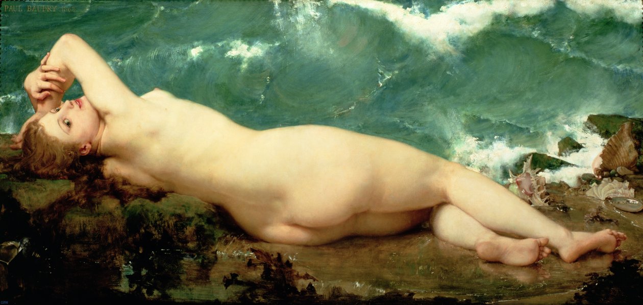 Die Perle und die Welle, 1862 von Paul Baudry