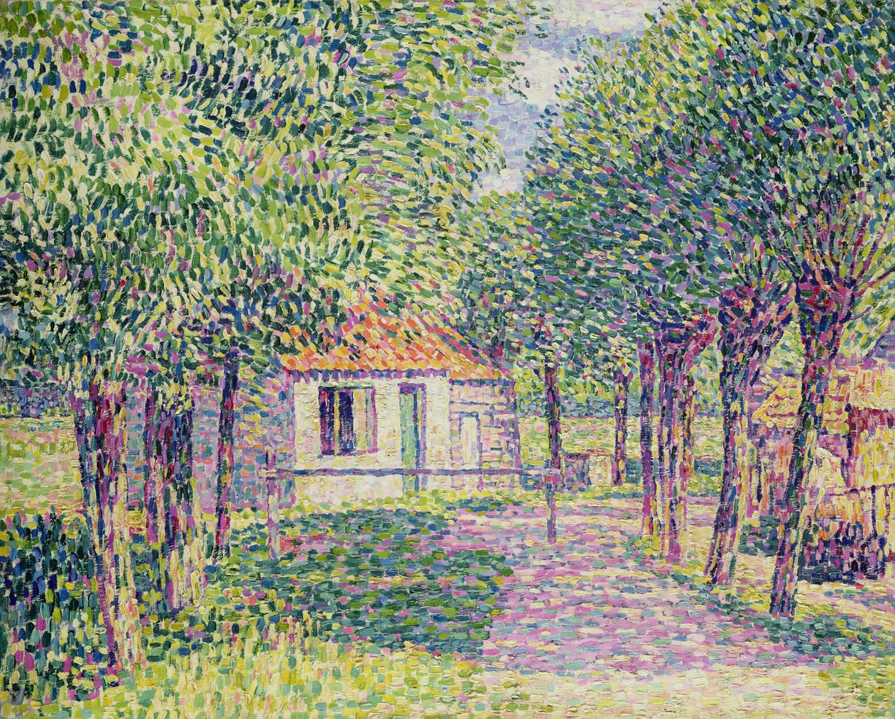 Haus unter Weiden von Paul Baum