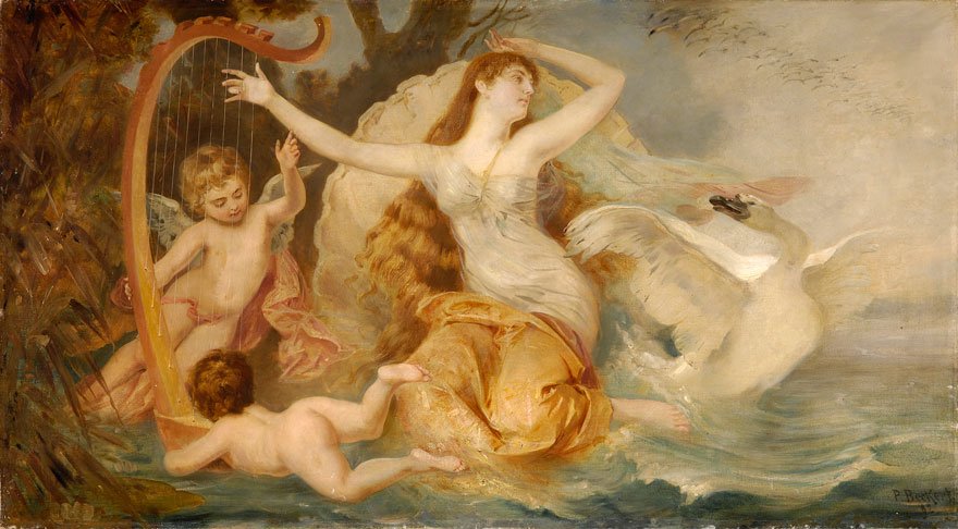 Leda und der Schwan von Paul Beckert