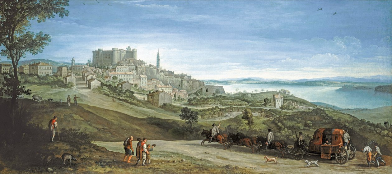 Ansicht von Bracciano von Paul Brill