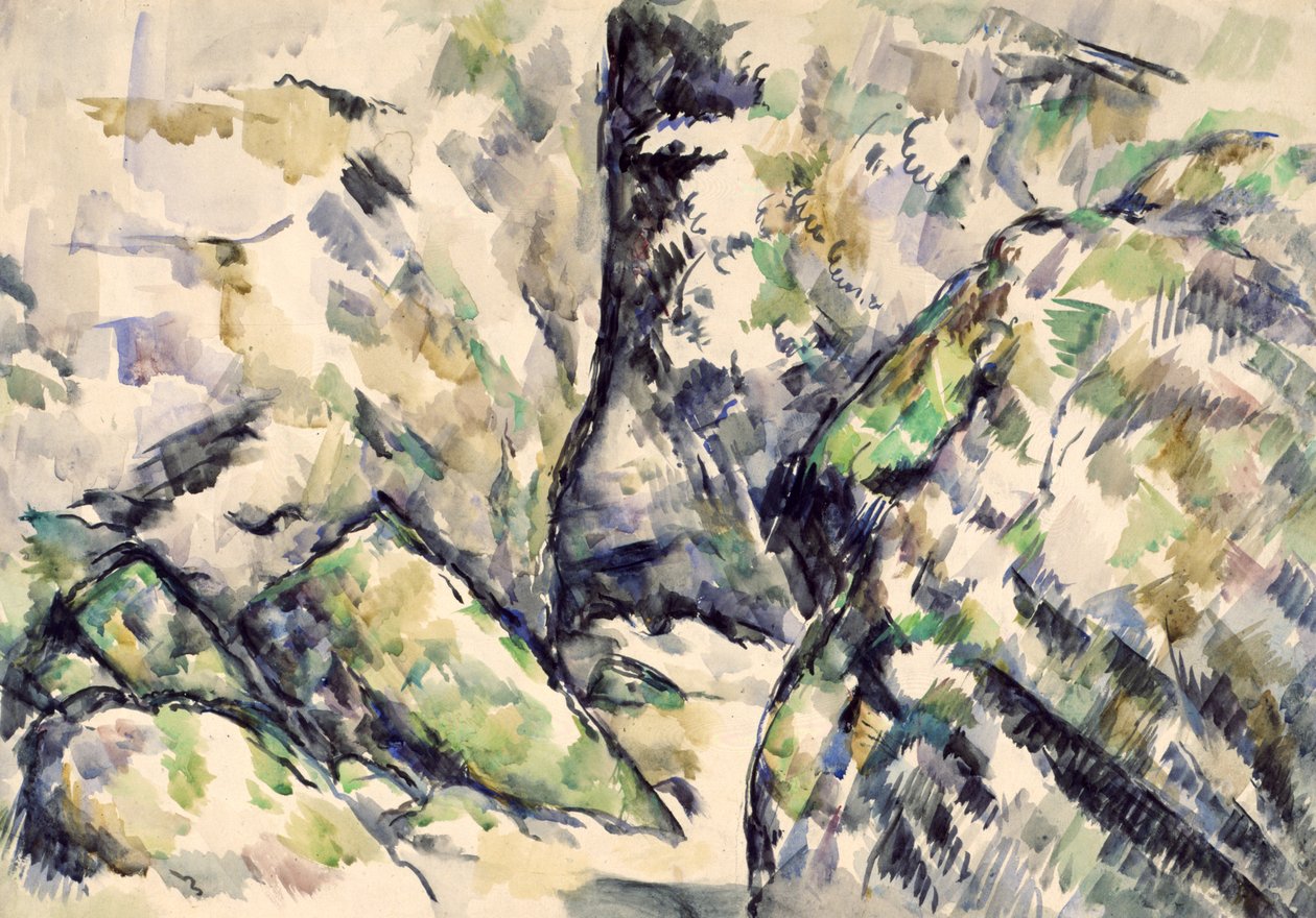 Steiniger Fußweg von Paul Cézanne