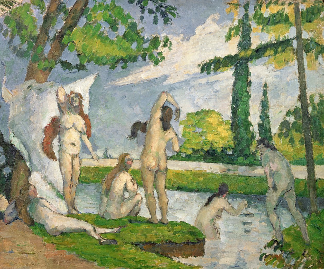 Badende, ca. 1873-77 von Paul Cézanne