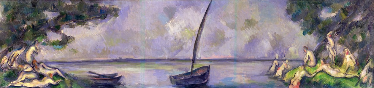 Boot und Badende von Paul Cézanne