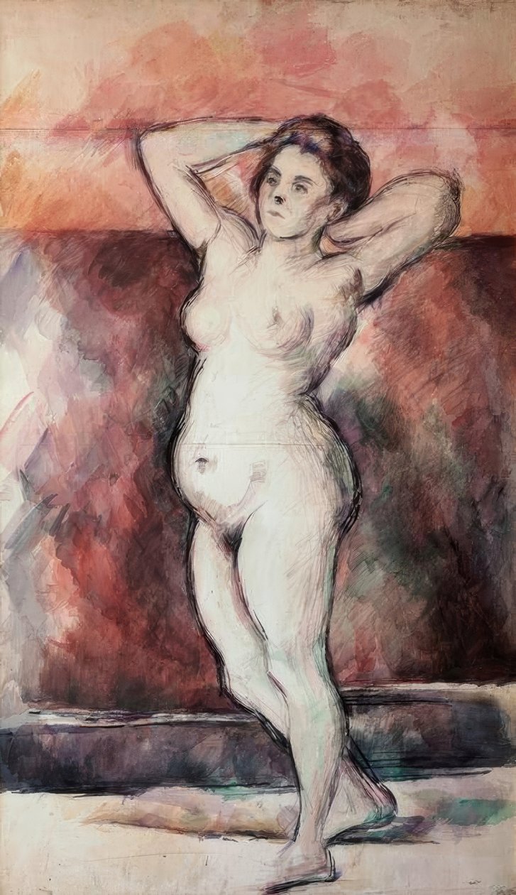 Stehender weiblicher Akt von Paul Cézanne