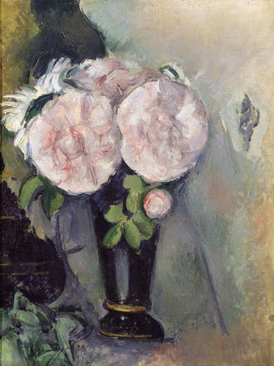 Blumen in einer blauen Vase, ca. 1886 von Paul Cézanne