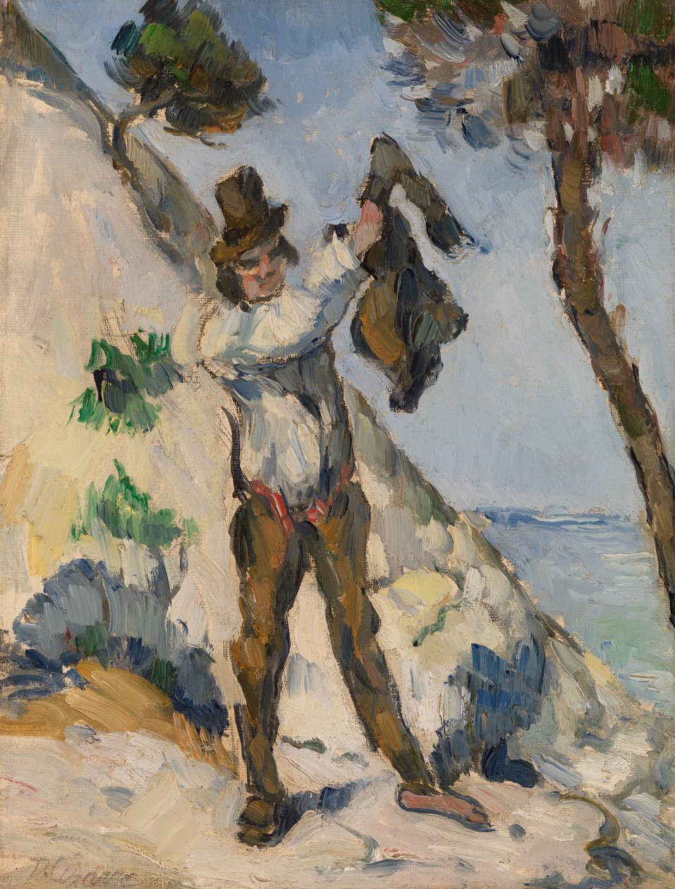 Mann mit Weste, ca. 1873 von Paul Cézanne