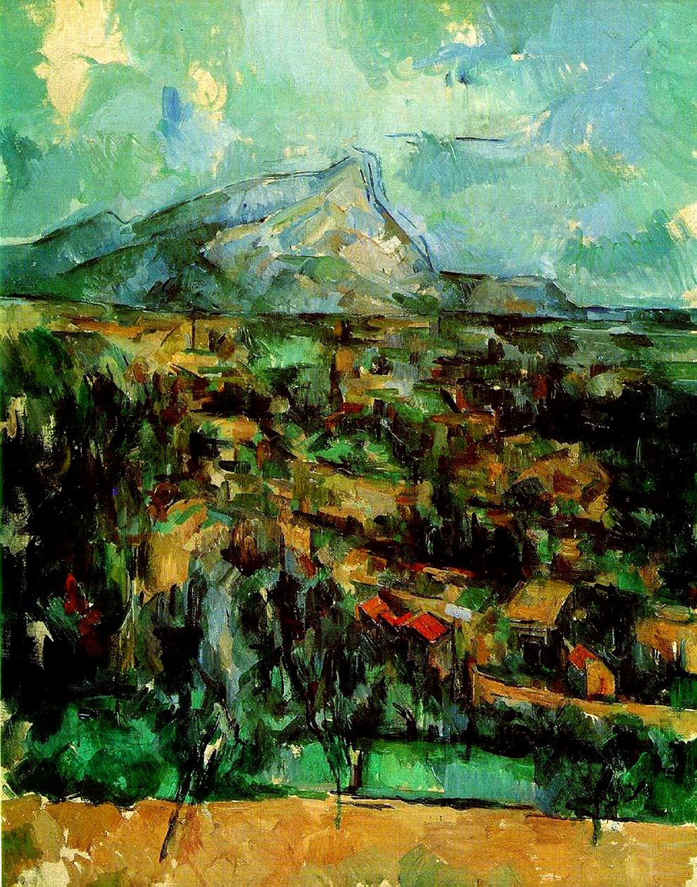 Mont Sainte Victoire, ca. 1902 von Paul Cézanne