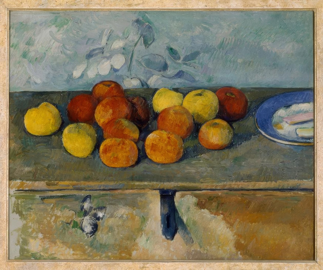 Äpfel und Kekse von Paul Cézanne