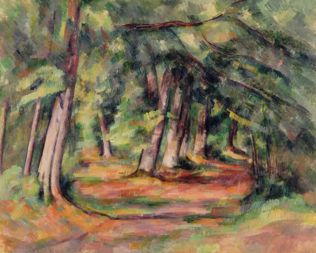 Sous-bois (nahe Jas de Bouffan) 1890-94 von Paul Cézanne