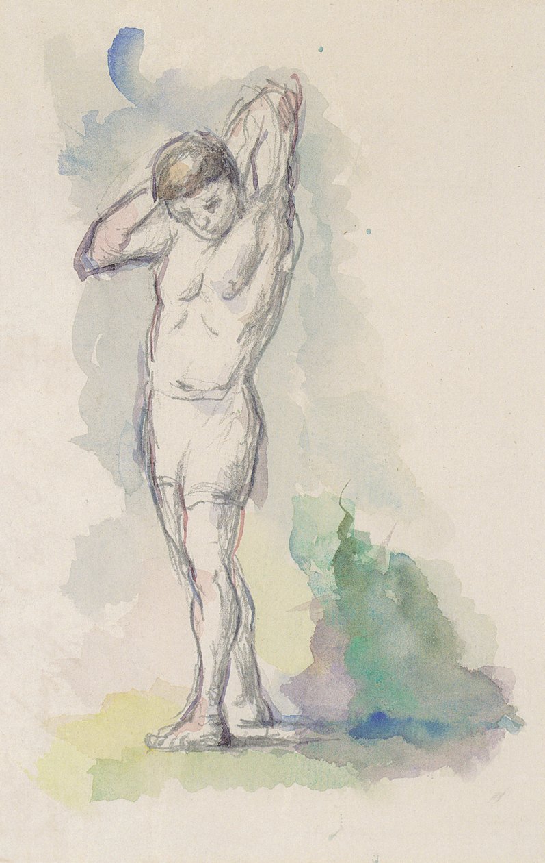 Stehender Badender von Paul Cézanne