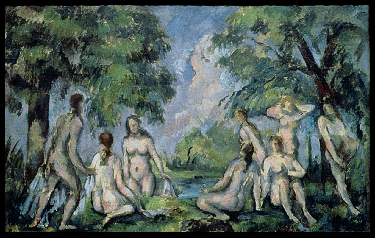 Die Badenden, ca. 1890-1900 von Paul Cézanne