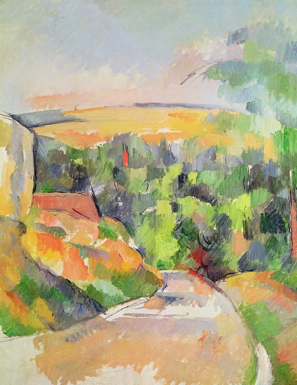 Die Biegung der Straße, 1900-06 von Paul Cézanne