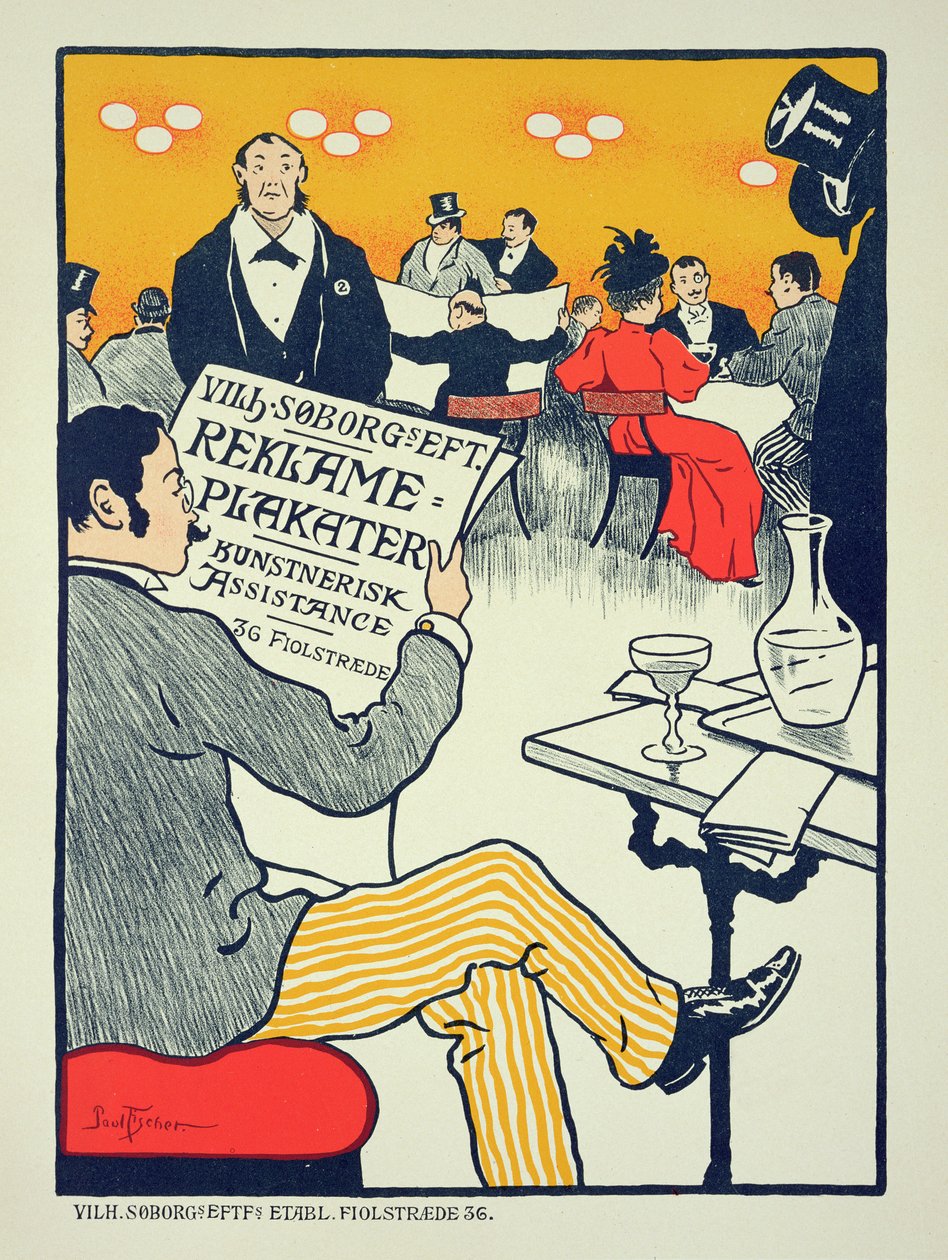 Reproduktion eines Posters, das 