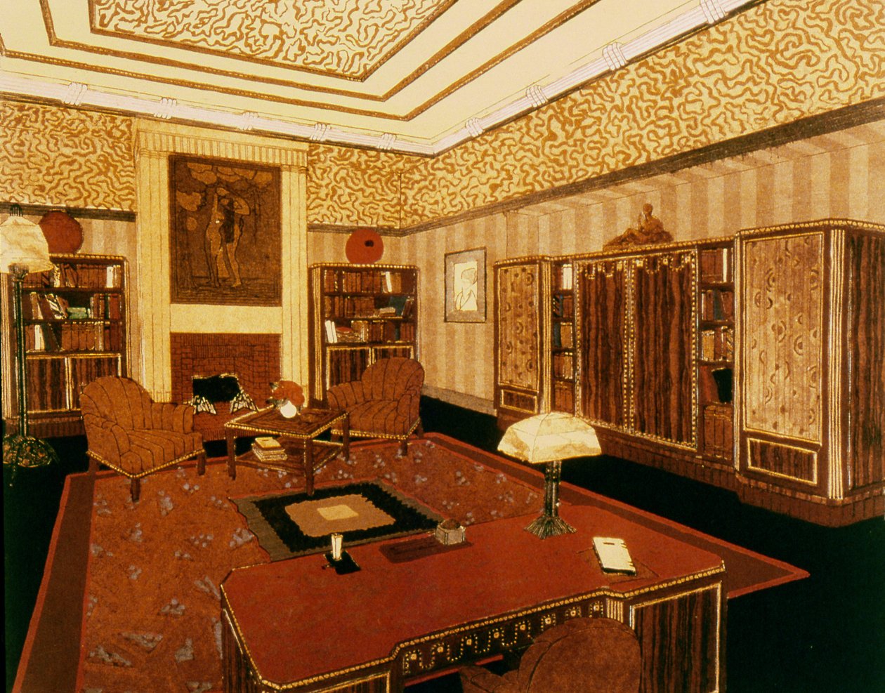 Büro, 1924 von Paul Follot