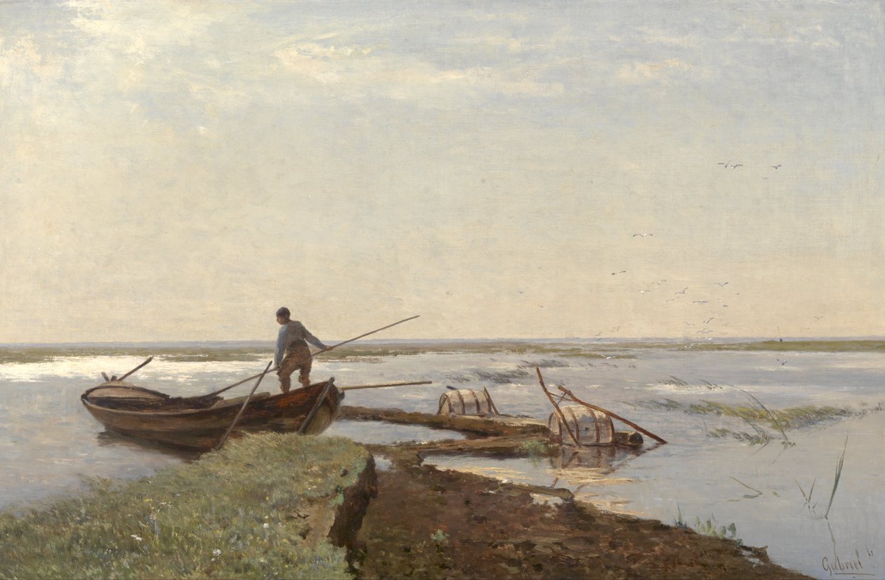 Polderlandschaft (im Kamperpolder) von Paul Joseph Constantin Gabriel