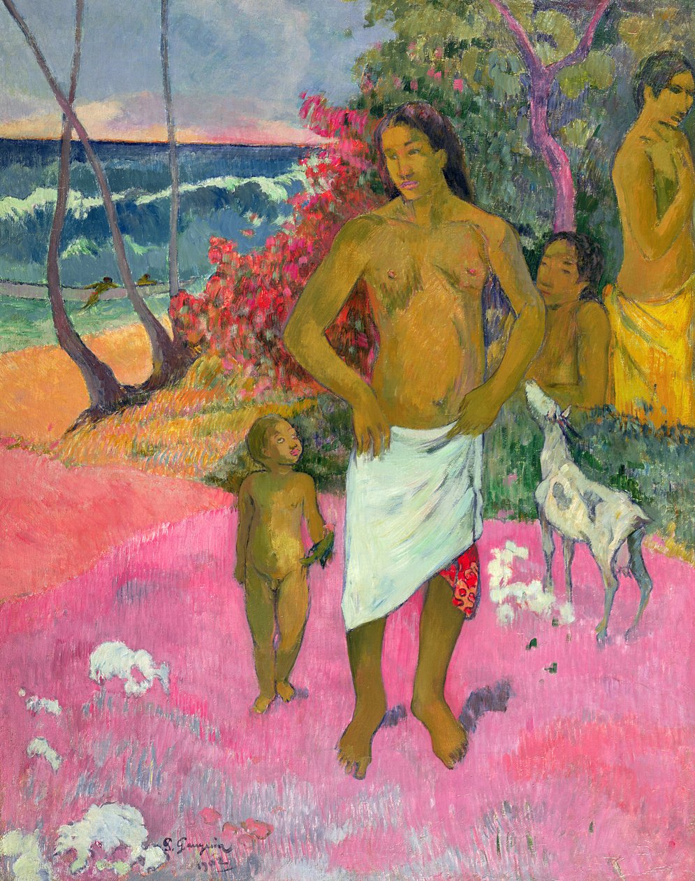Ein Spaziergang am Meer, 1902 von Paul Gauguin
