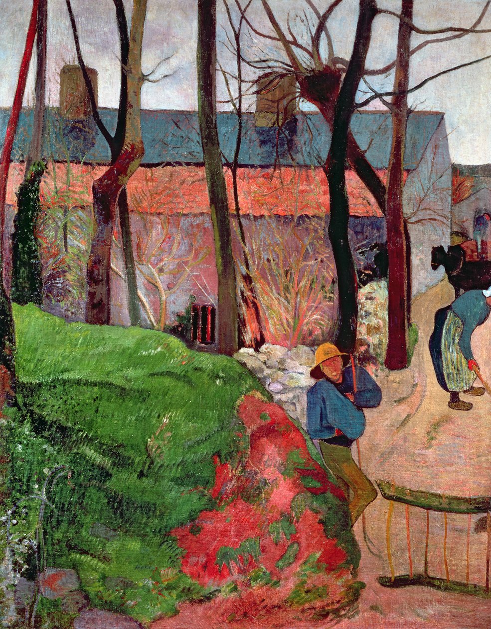 Hütte in Le Pouldu, 1890 von Paul Gauguin