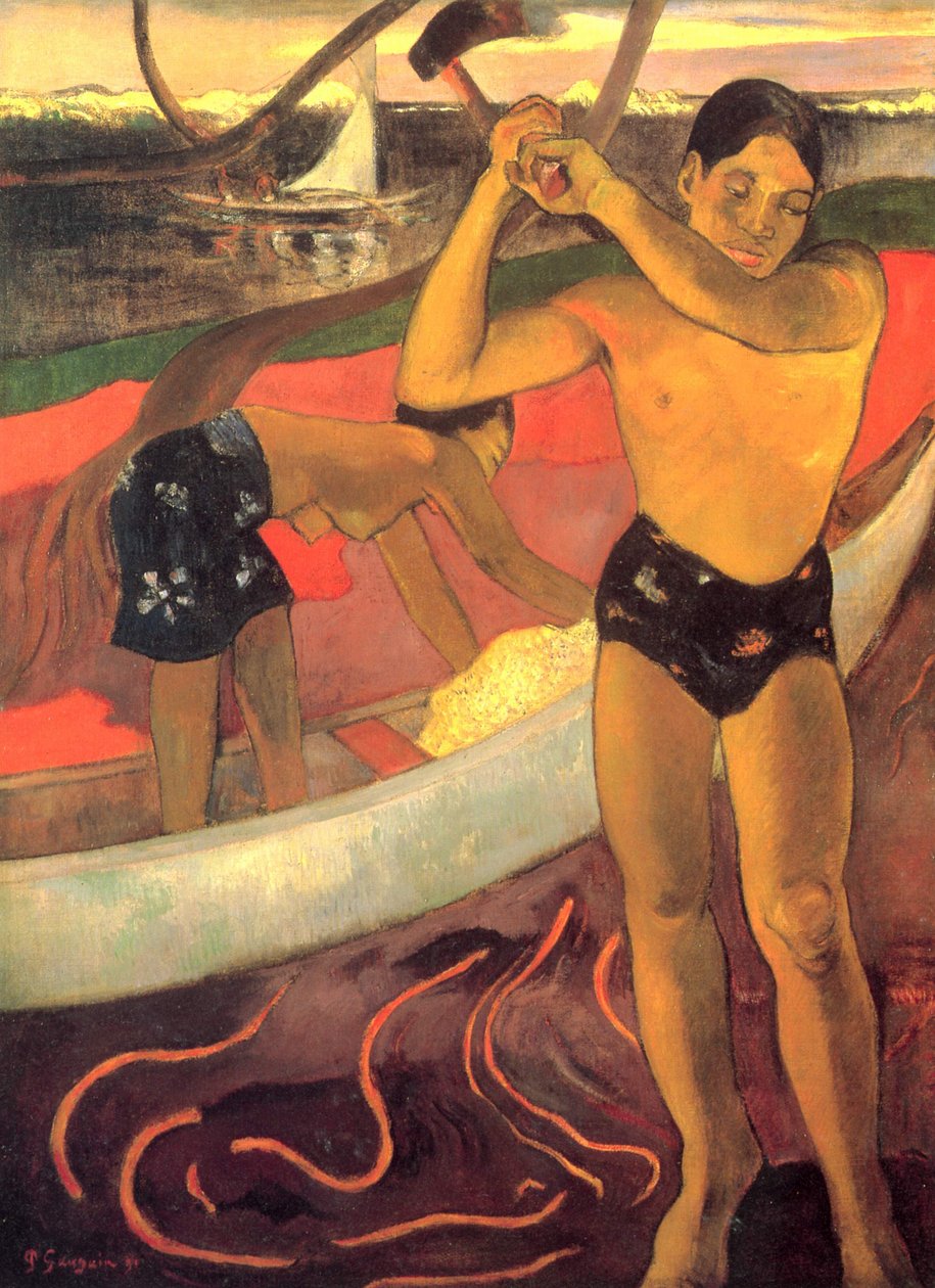 Der Mann mit der Axt von Paul Gauguin