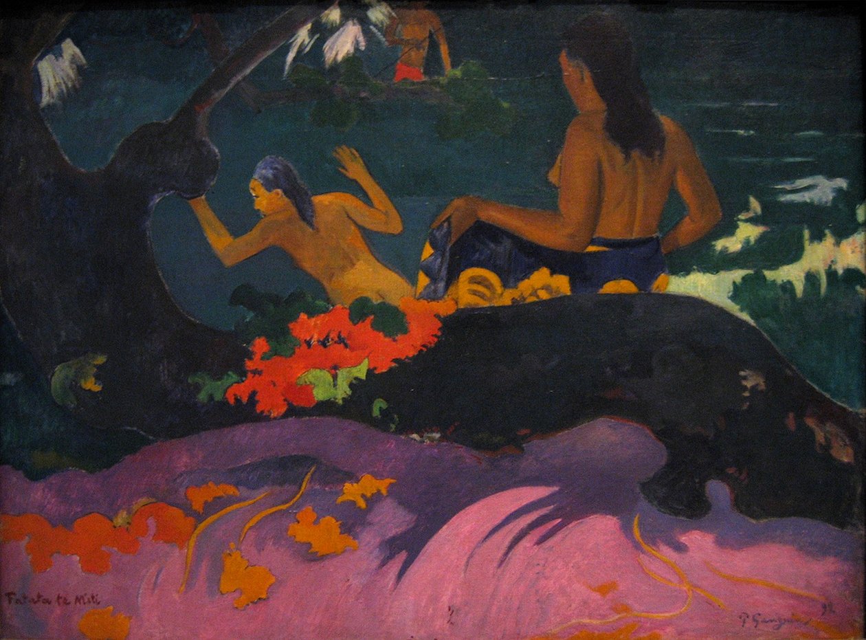 Fatata te Miti (Am Meer) von Paul Gauguin