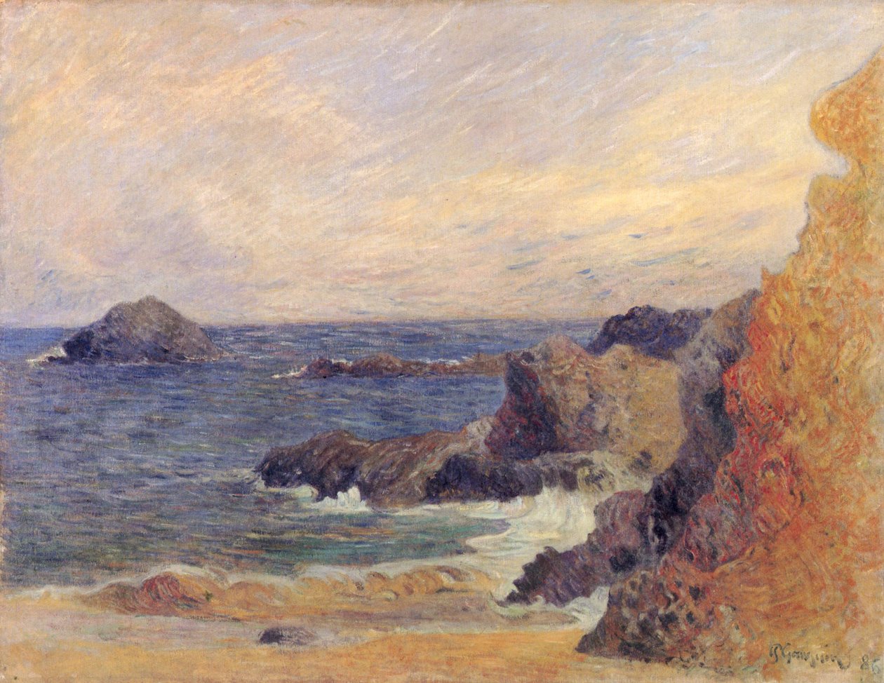 Felsige Meerküste von Paul Gauguin