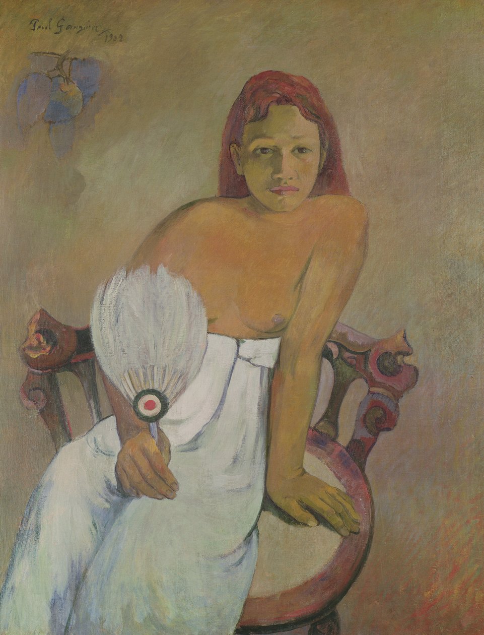 Mädchen mit Fächer, 1902 von Paul Gauguin