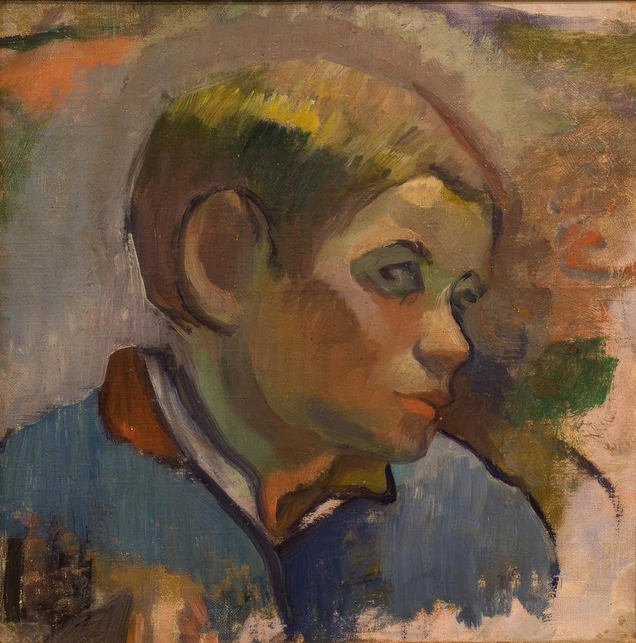 Kopf eines Bauernjungen von Paul Gauguin