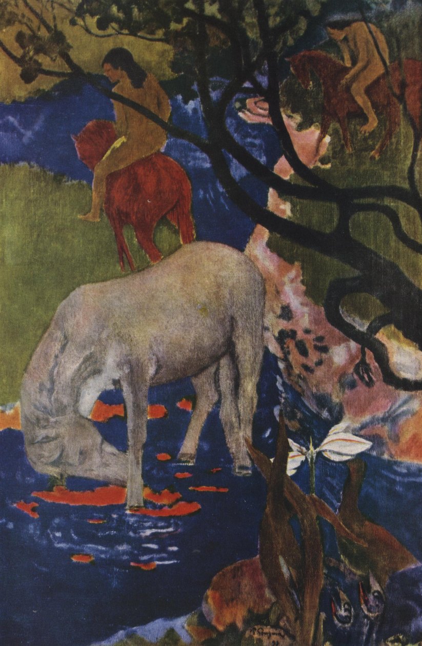 Das weiße Pferd von Paul Gauguin