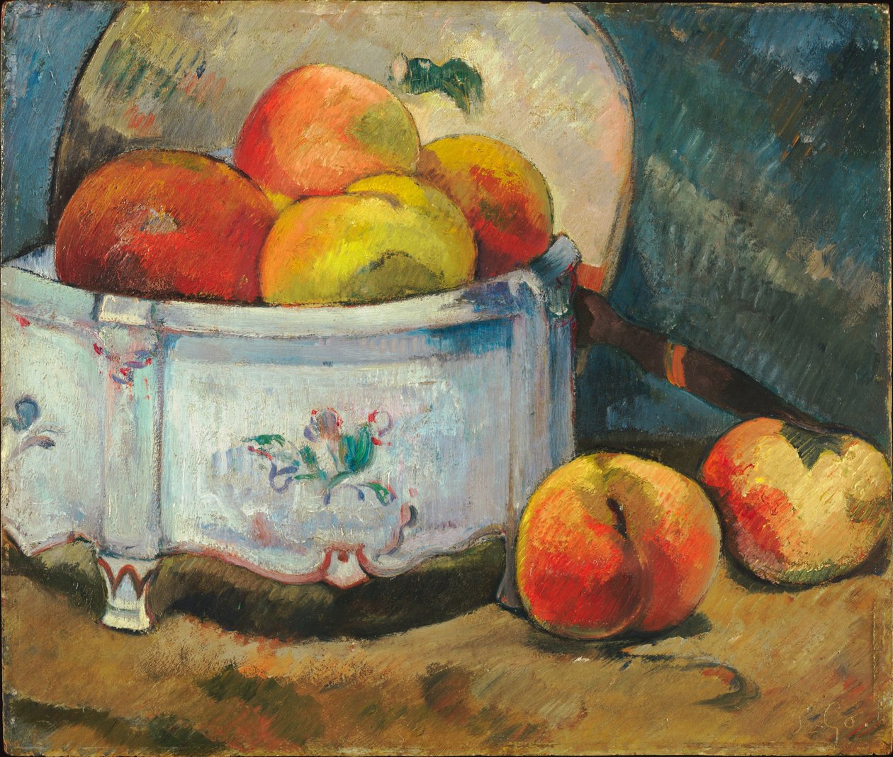 Stillleben mit Pfirsichen von Paul Gauguin