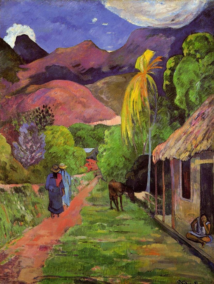 Rue de Tahiti von Paul Gauguin