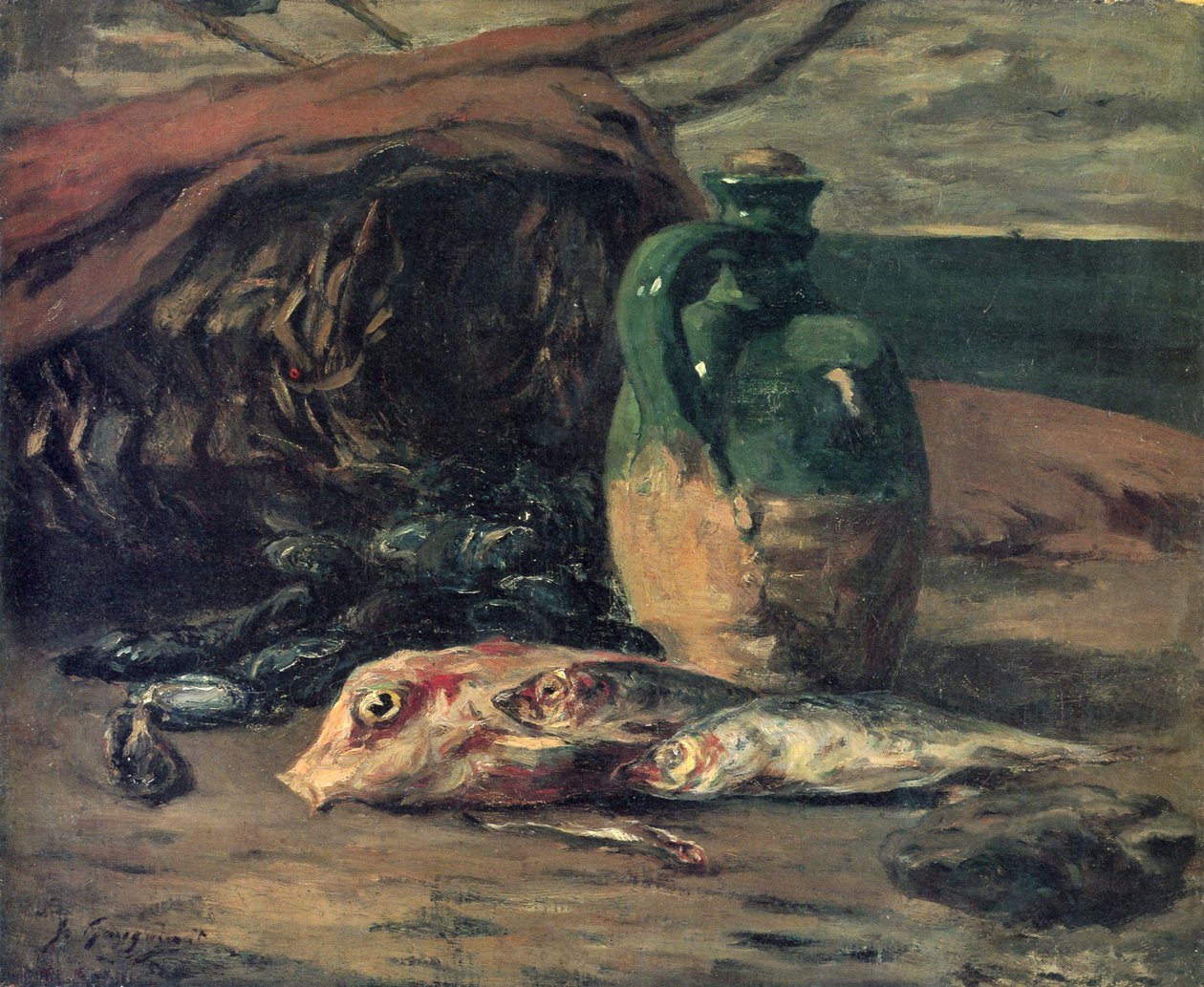 Stilleben mit Fischen von Paul Gauguin