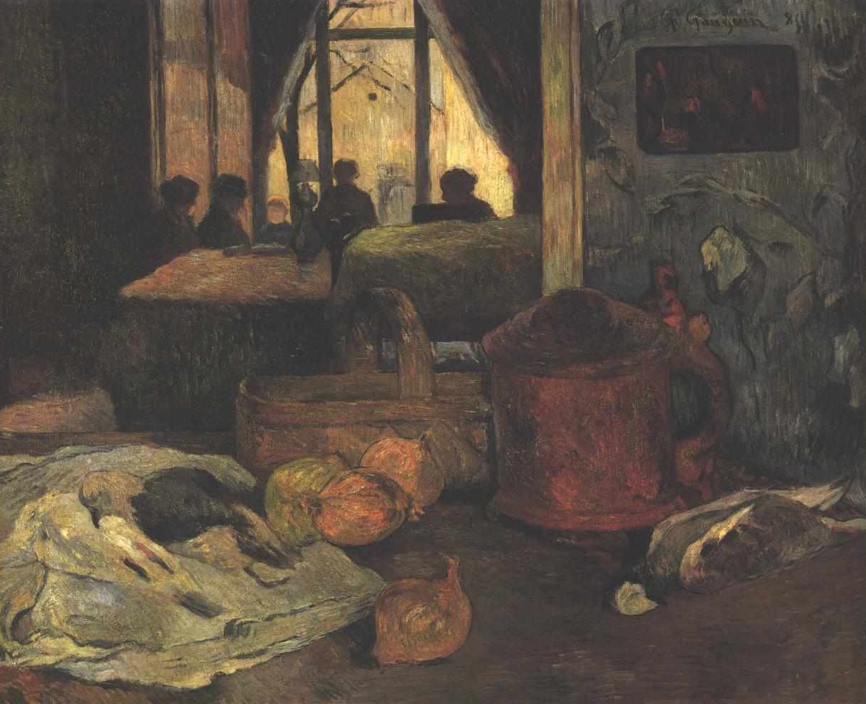 Stilleben mit Interieur von Paul Gauguin