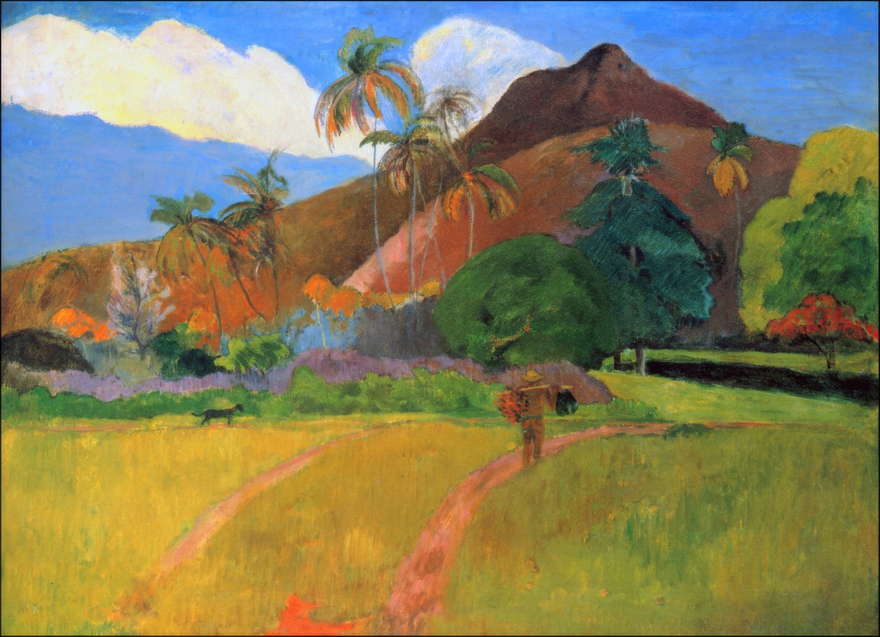 Tahiti: Tahitianische Landschaft, Paul Gauguin (1893) von Paul Gauguin