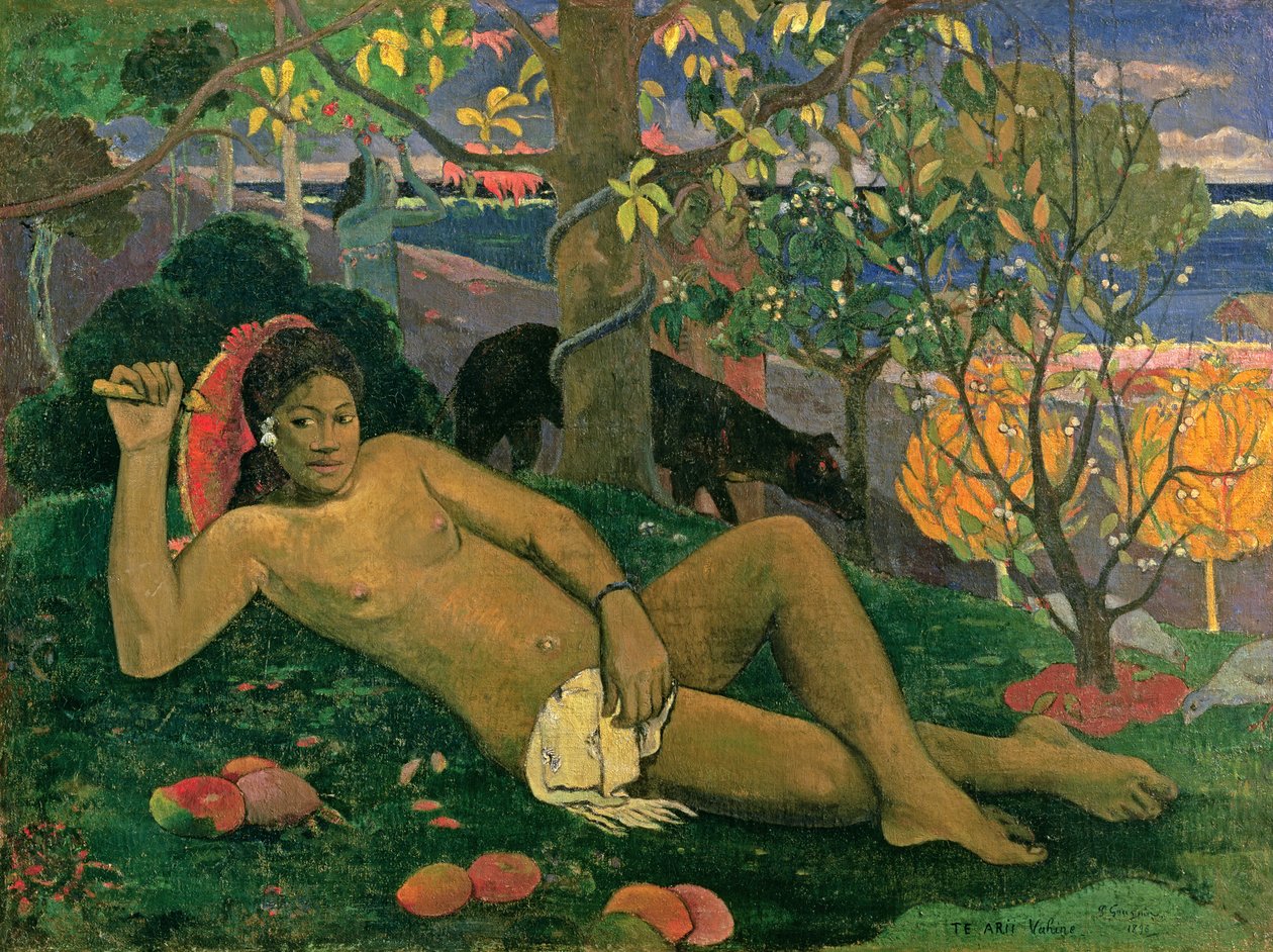Te Arii Vahine (Die Frau des Königs) von Paul Gauguin