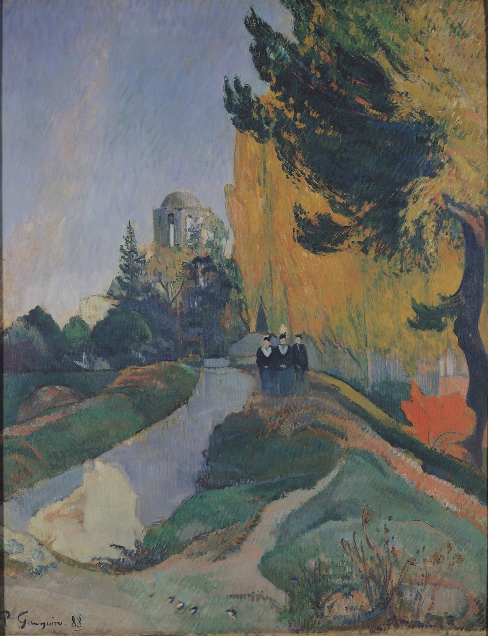 Die Alyscamps, Arles, 1888 von Paul Gauguin