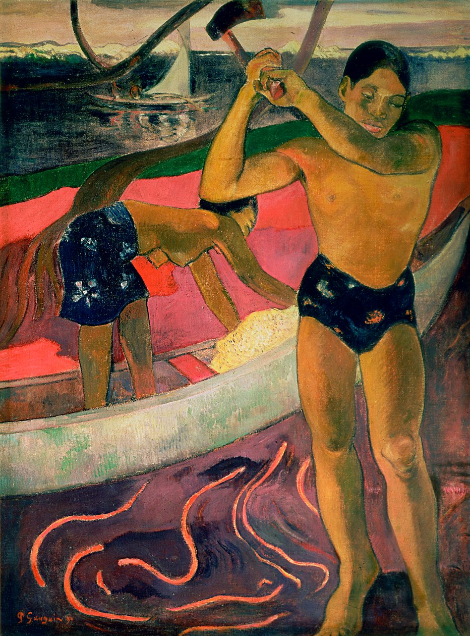 Der Mann mit einer Axt, 1891 von Paul Gauguin