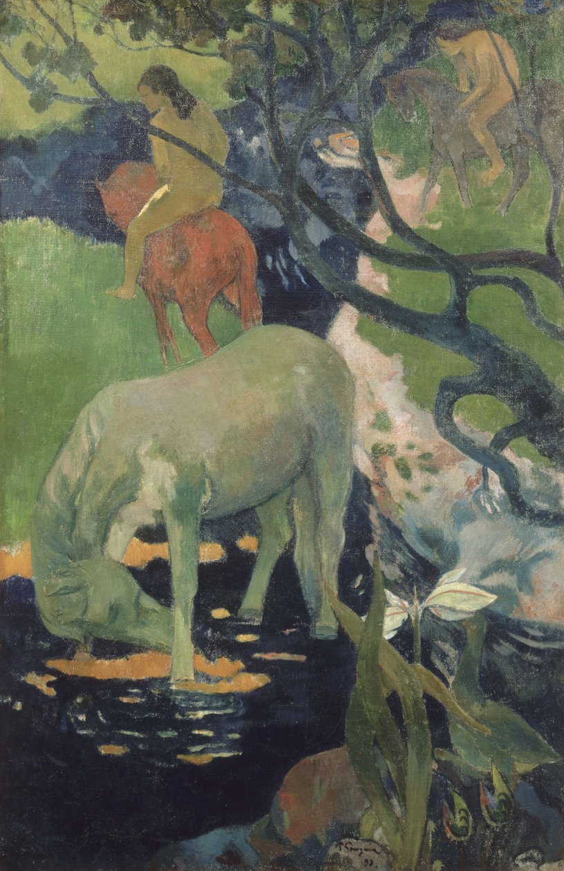 Das weiße Pferd von Paul Gauguin