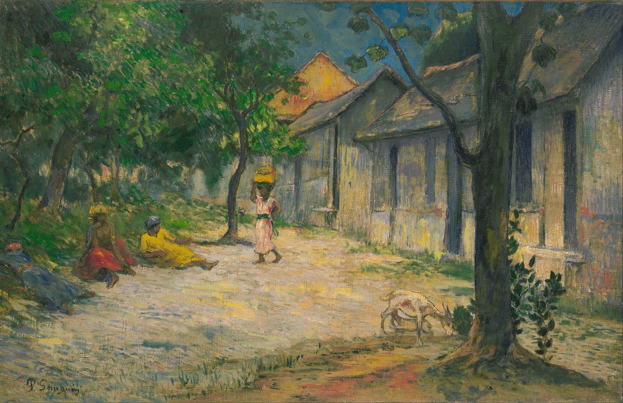 Dorf in Martinique von Paul Gauguin