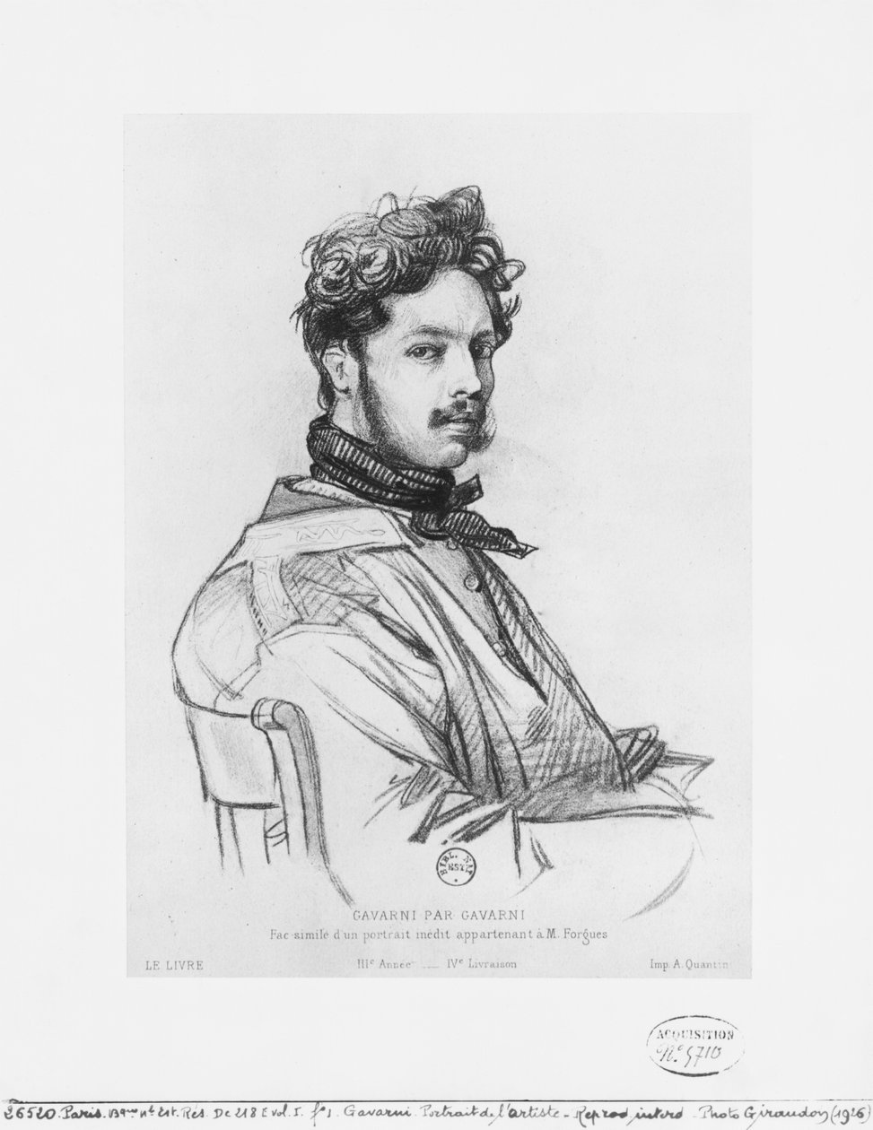 Selbstporträt von Paul Gavarni